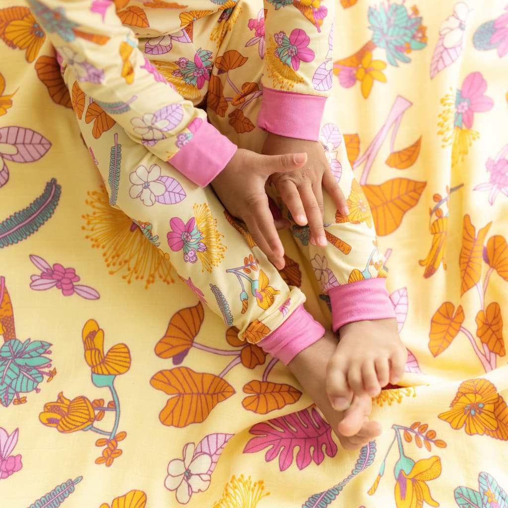 Roots & Blooms Long Bamboo Pajamas