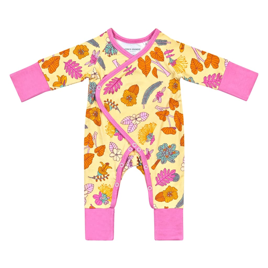 Roots & Blooms Bamboo Newborn Coverall