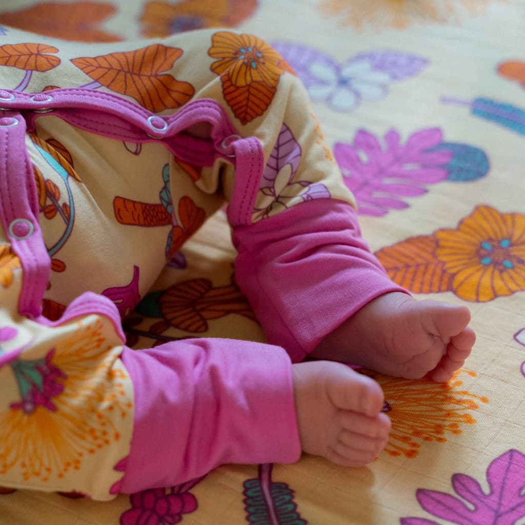 Roots & Blooms Bamboo Newborn Coverall
