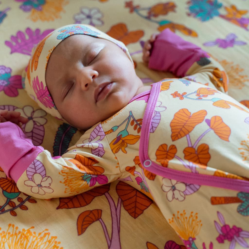 Roots & Blooms Bamboo Newborn Coverall