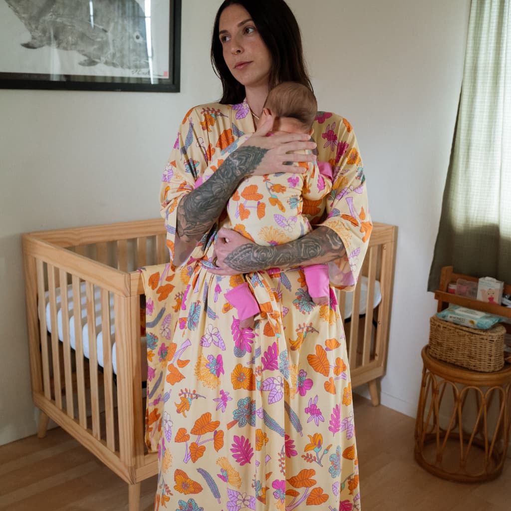 Roots & Blooms Bamboo Mama Robe