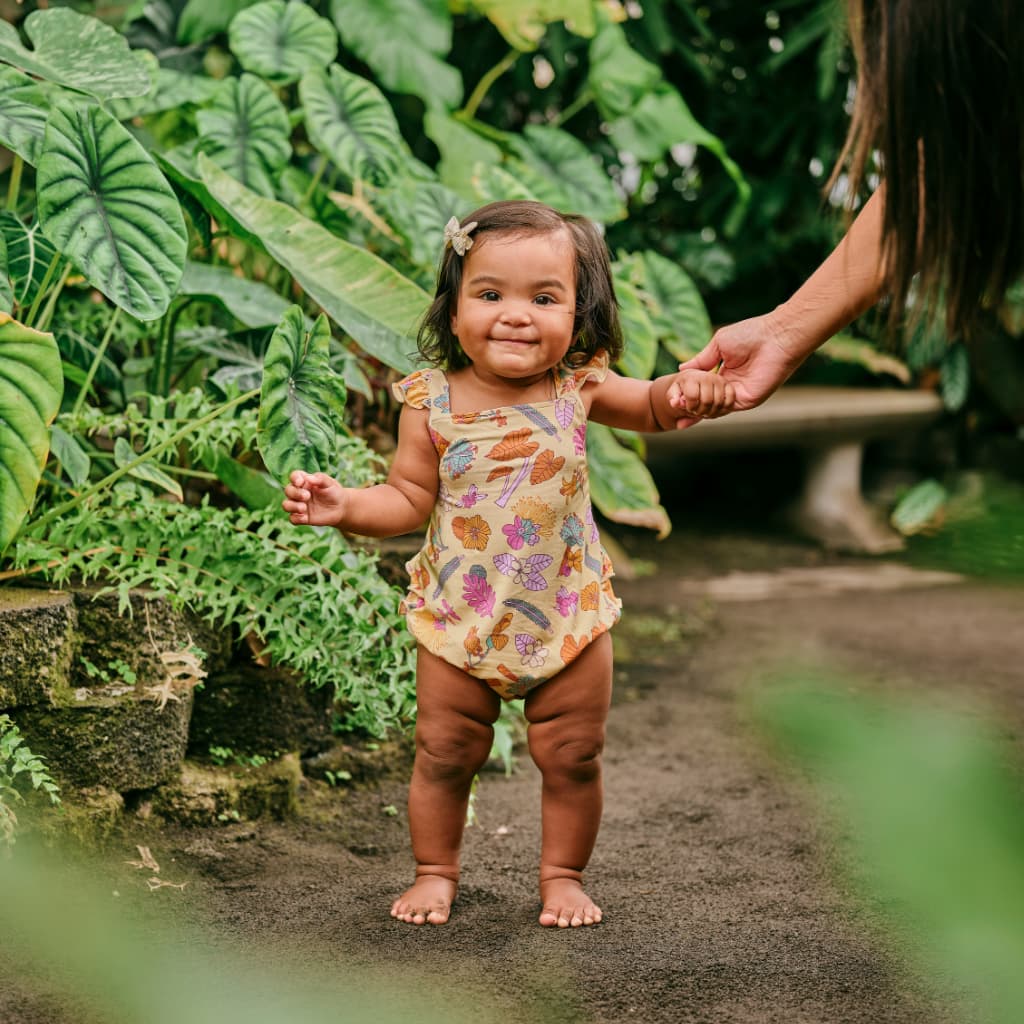 Roots & Blooms Bamboo Ruffle Romper