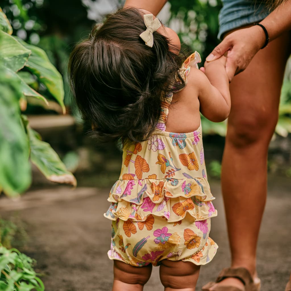 Roots & Blooms Bamboo Ruffle Romper
