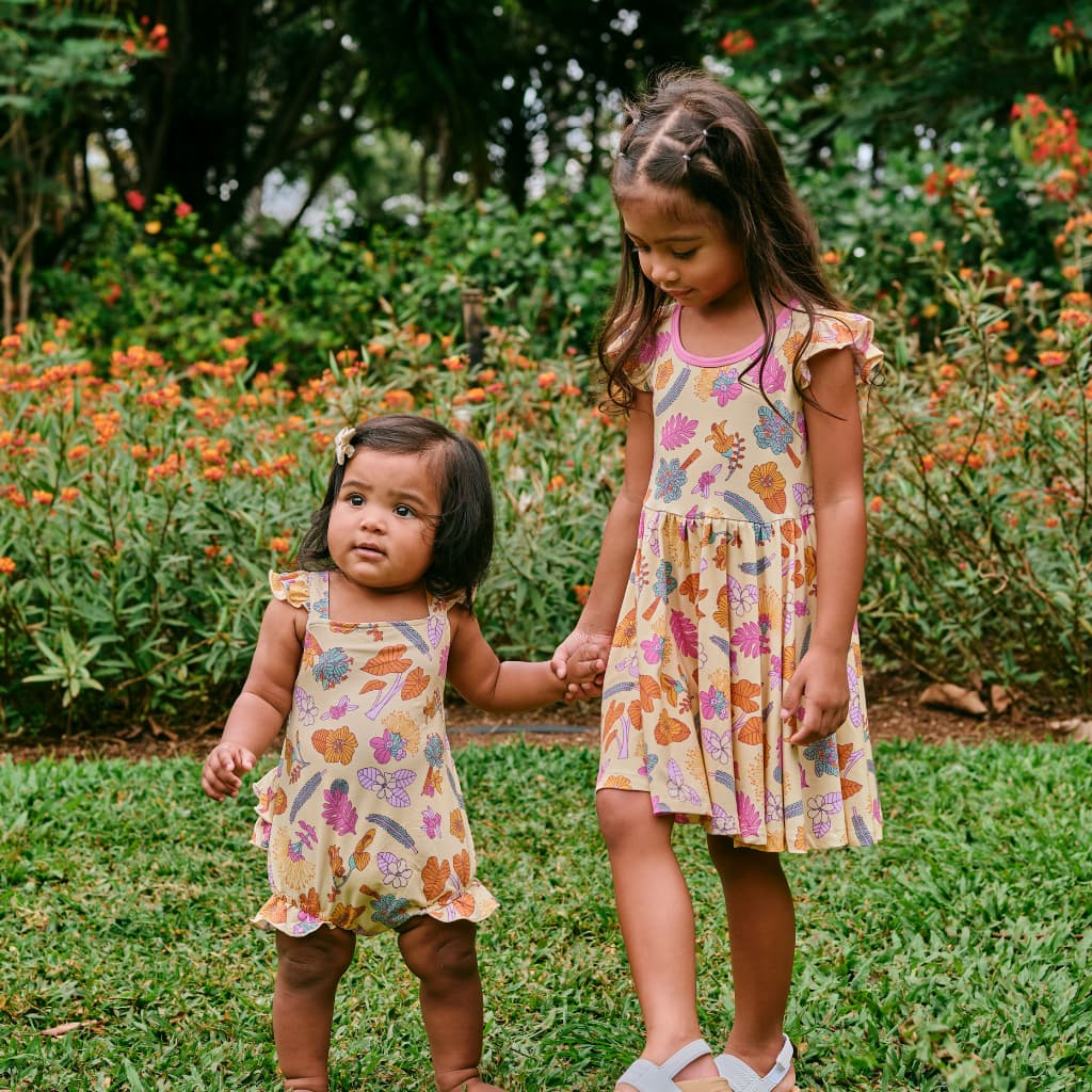 Roots & Blooms Bamboo Ruffle Romper