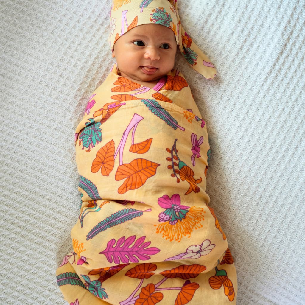 Roots & Blooms Muslin Swaddle