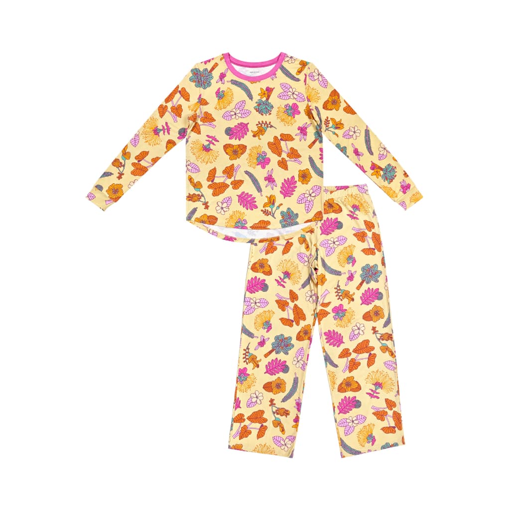 Roots & Blooms Women's Long Bamboo Pajamas