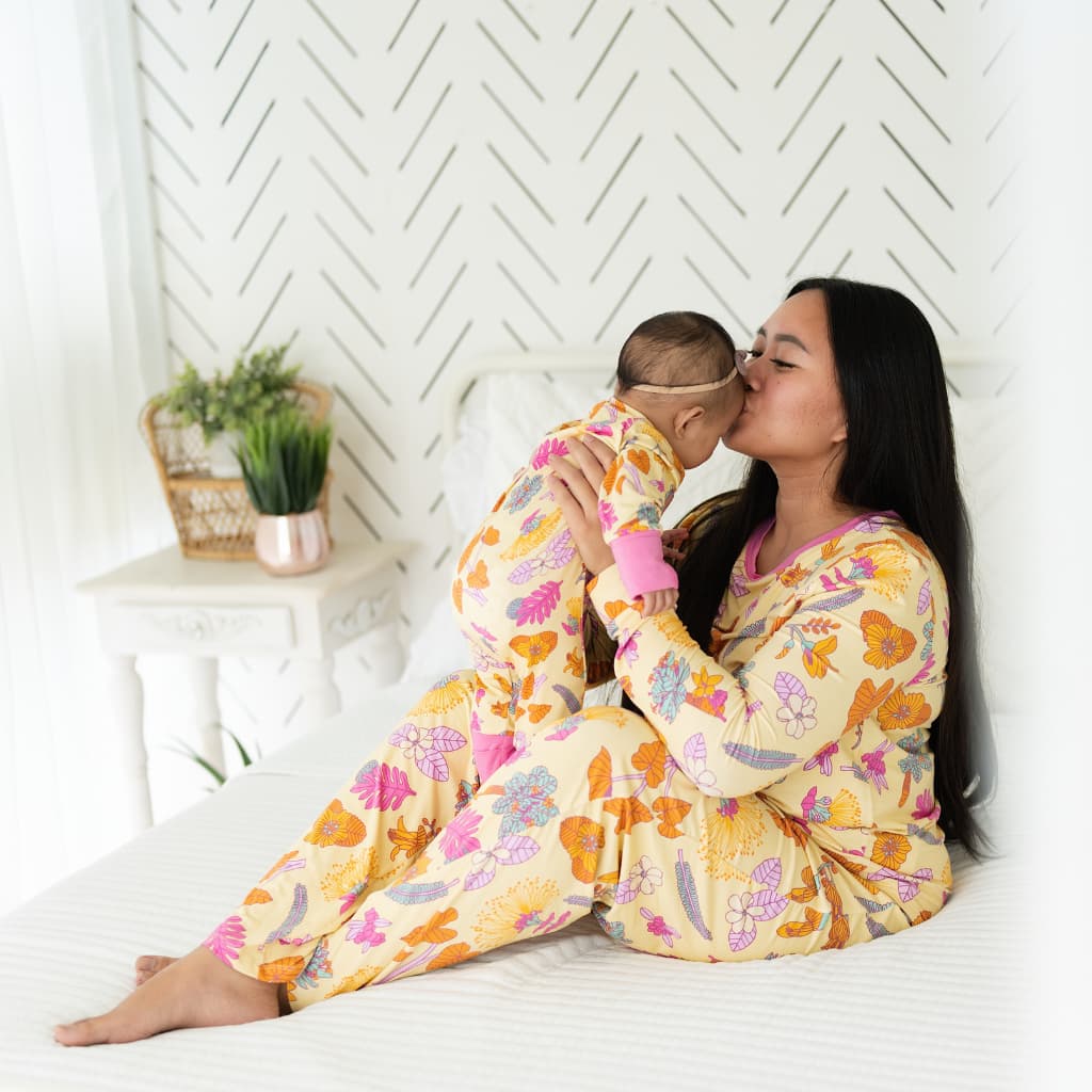 Roots & Blooms Women's Long Bamboo Pajamas