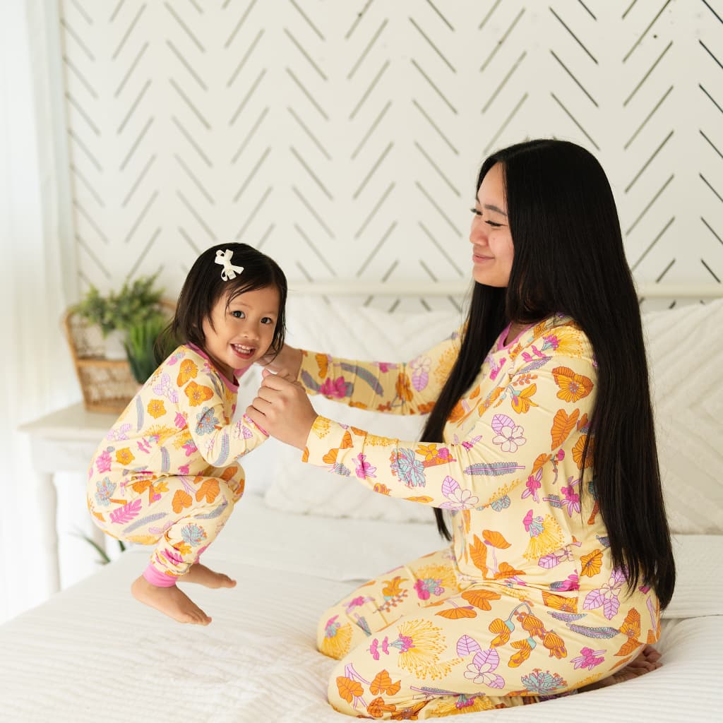 Roots & Blooms Women's Long Bamboo Pajamas