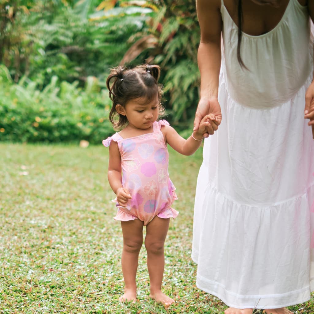 Seaflower Ruffle Bamboo Romper