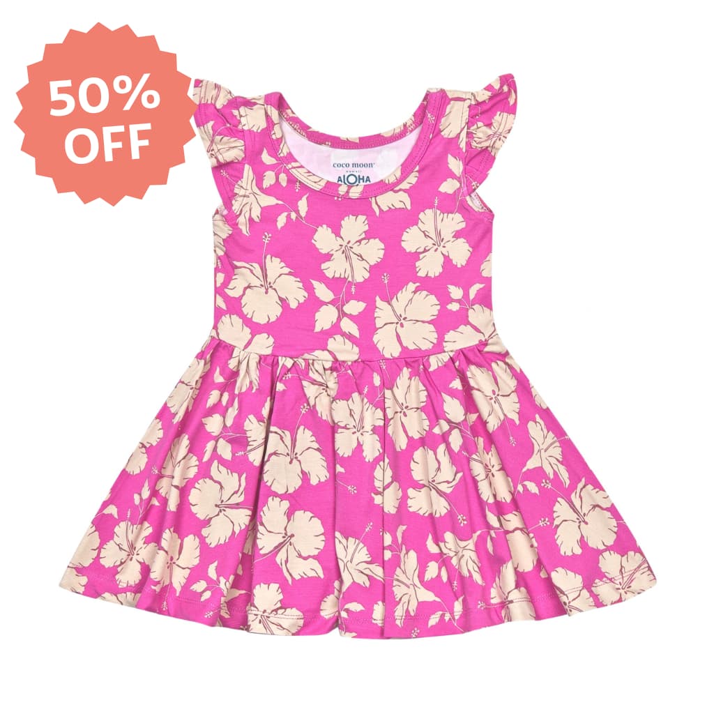 Salina Bamboo Flutter Sleeve Dress