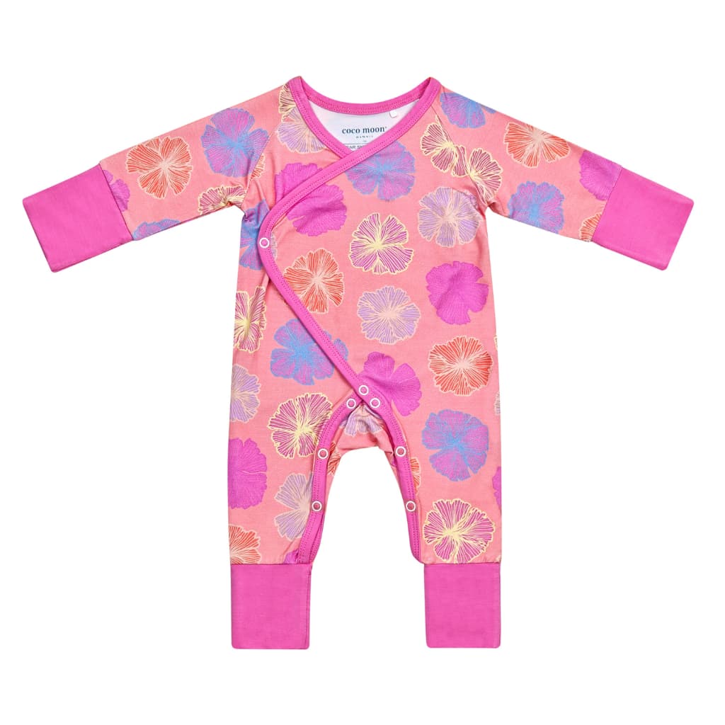 Seaflower Bamboo Newborn Coverall
