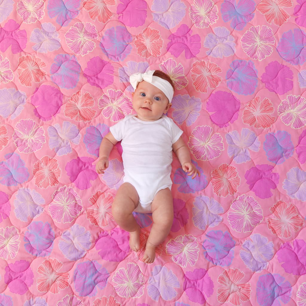 Seaflower Quilted Bamboo Blanket