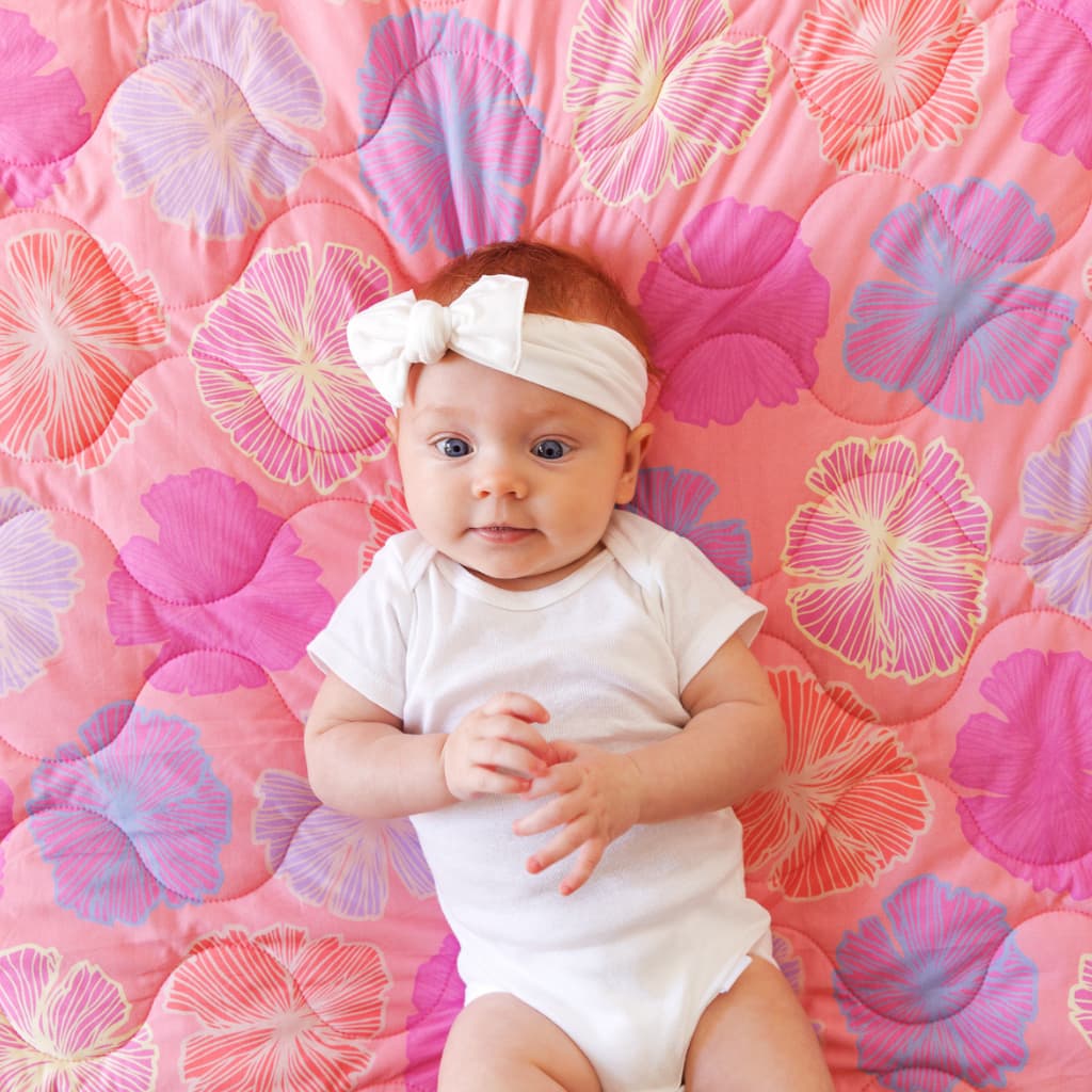 Seaflower Quilted Bamboo Blanket