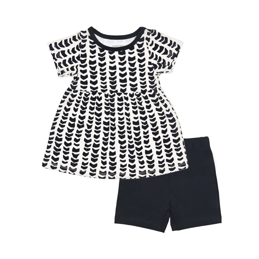 Shell-ish Short Sleeve Top and Shorts Set