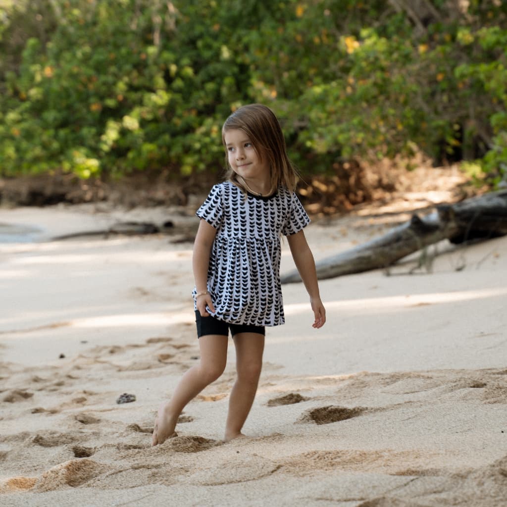 Shell-ish Short Sleeve Top and Shorts Set
