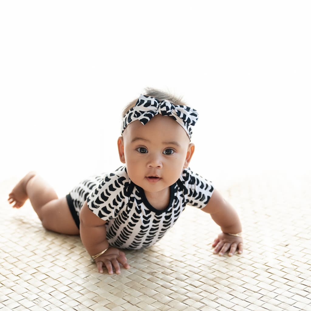 Shell-ish Bamboo Bow Headband