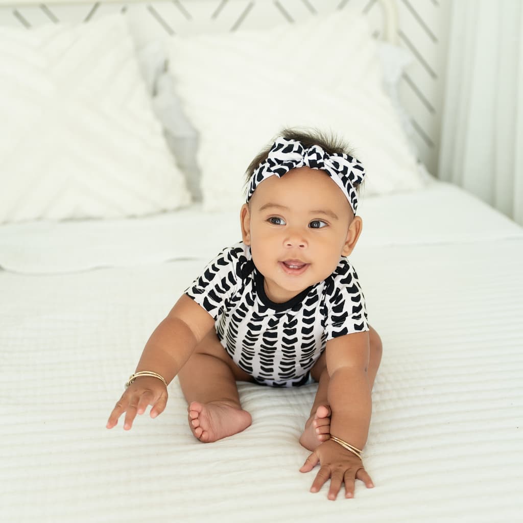 Shell-ish Bamboo Bow Headband