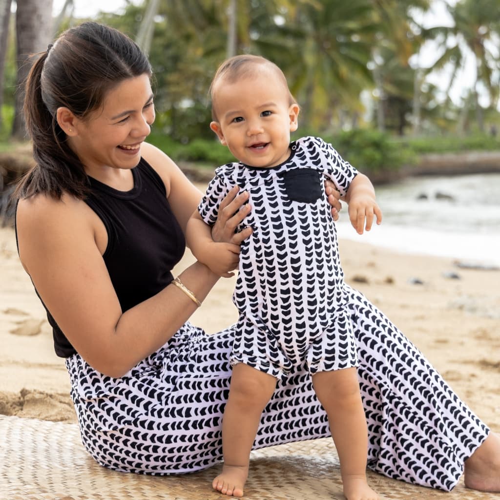 Shell-ish Shortie Bamboo Romper