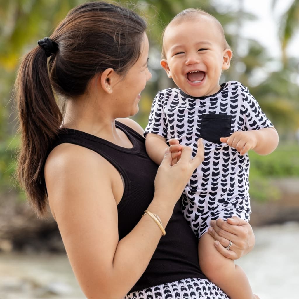 Shell-ish Shortie Bamboo Romper