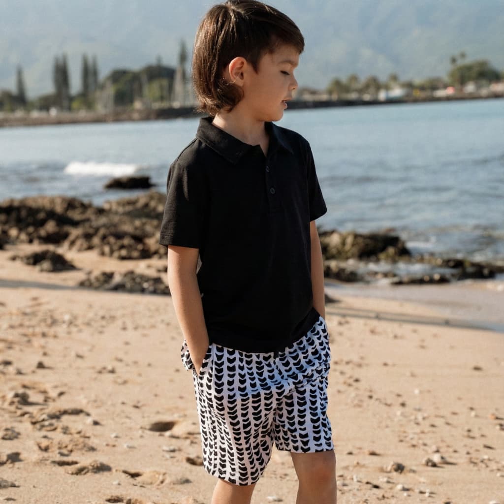 Shell-ish Bamboo Drawstring Shorts