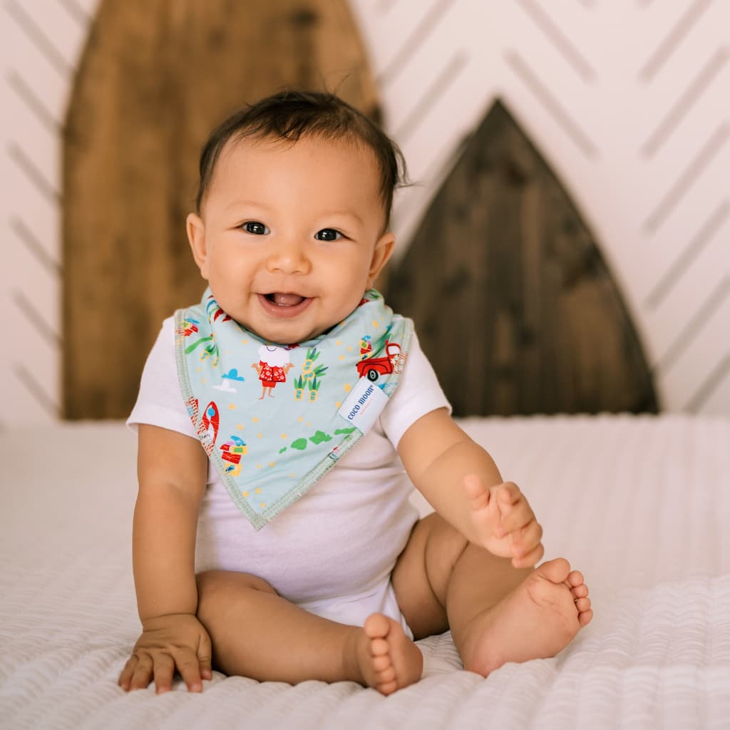 Surfing In An Island Wonderland Bib