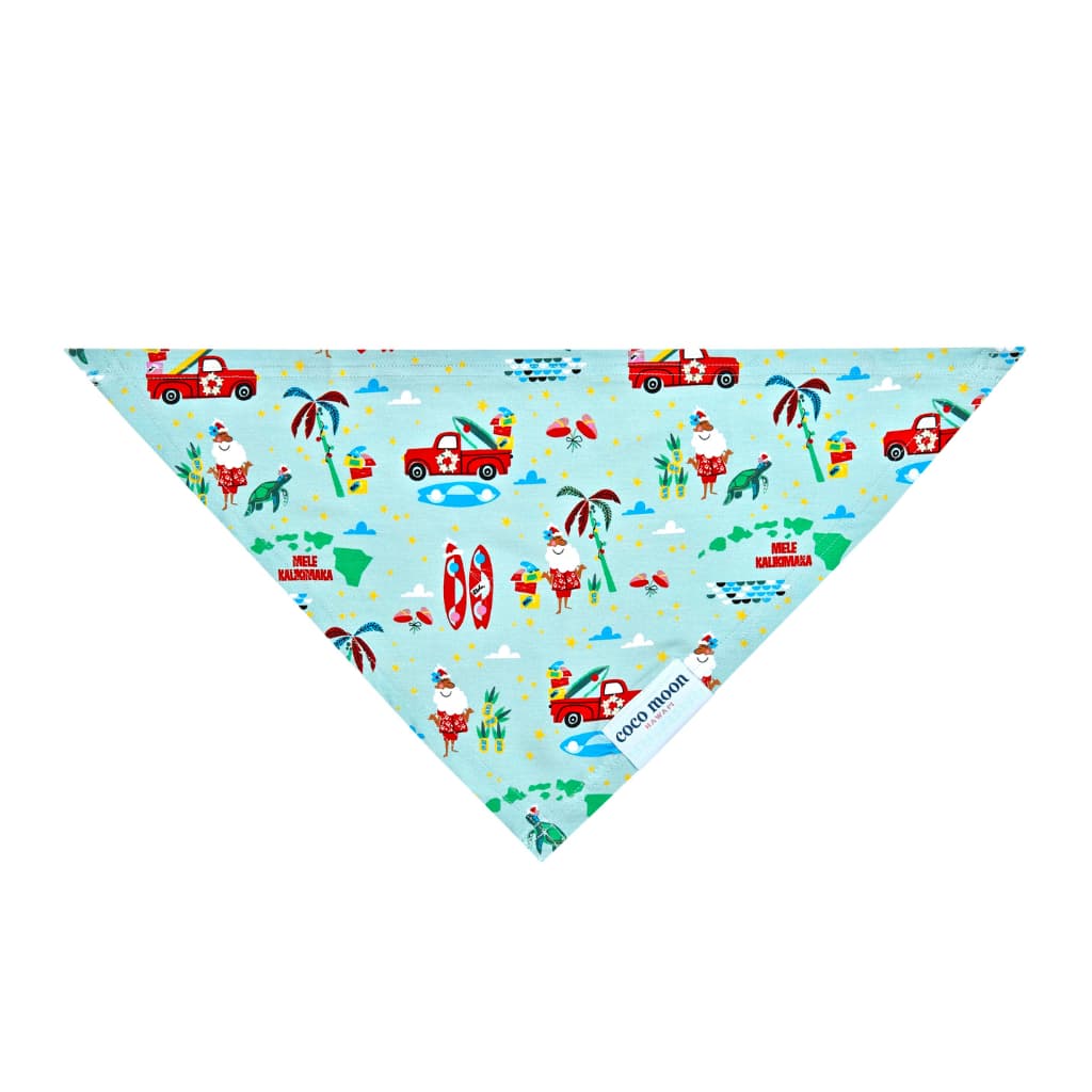 Surfing In An Island Wonderland Bamboo Pet Bandana