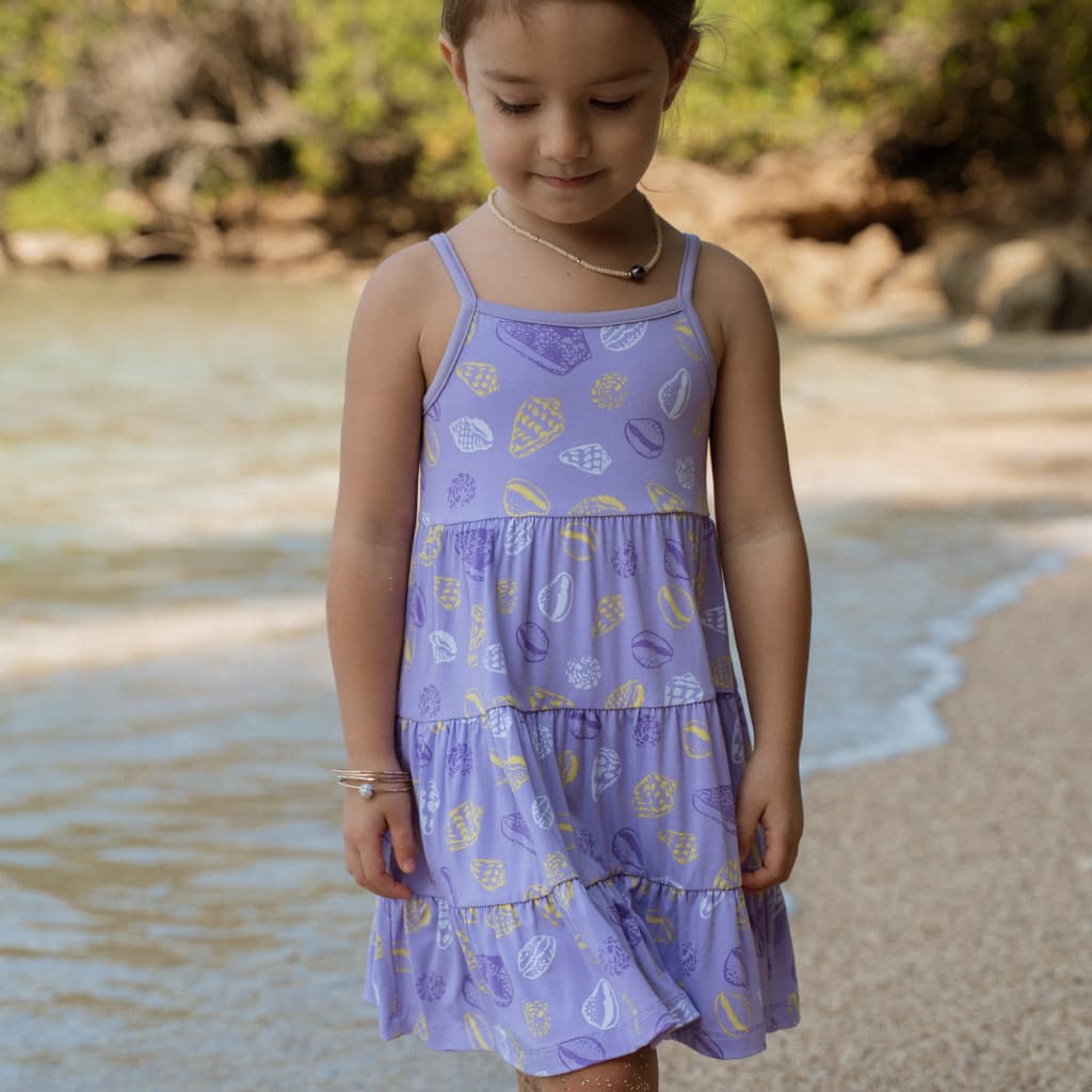 Shell Pop Bamboo Ruffle Tier Dress
