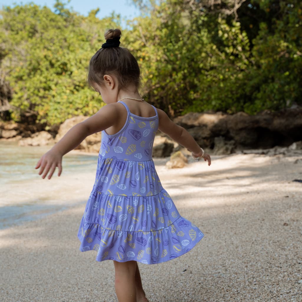 Shell Pop Bamboo Ruffle Tier Dress
