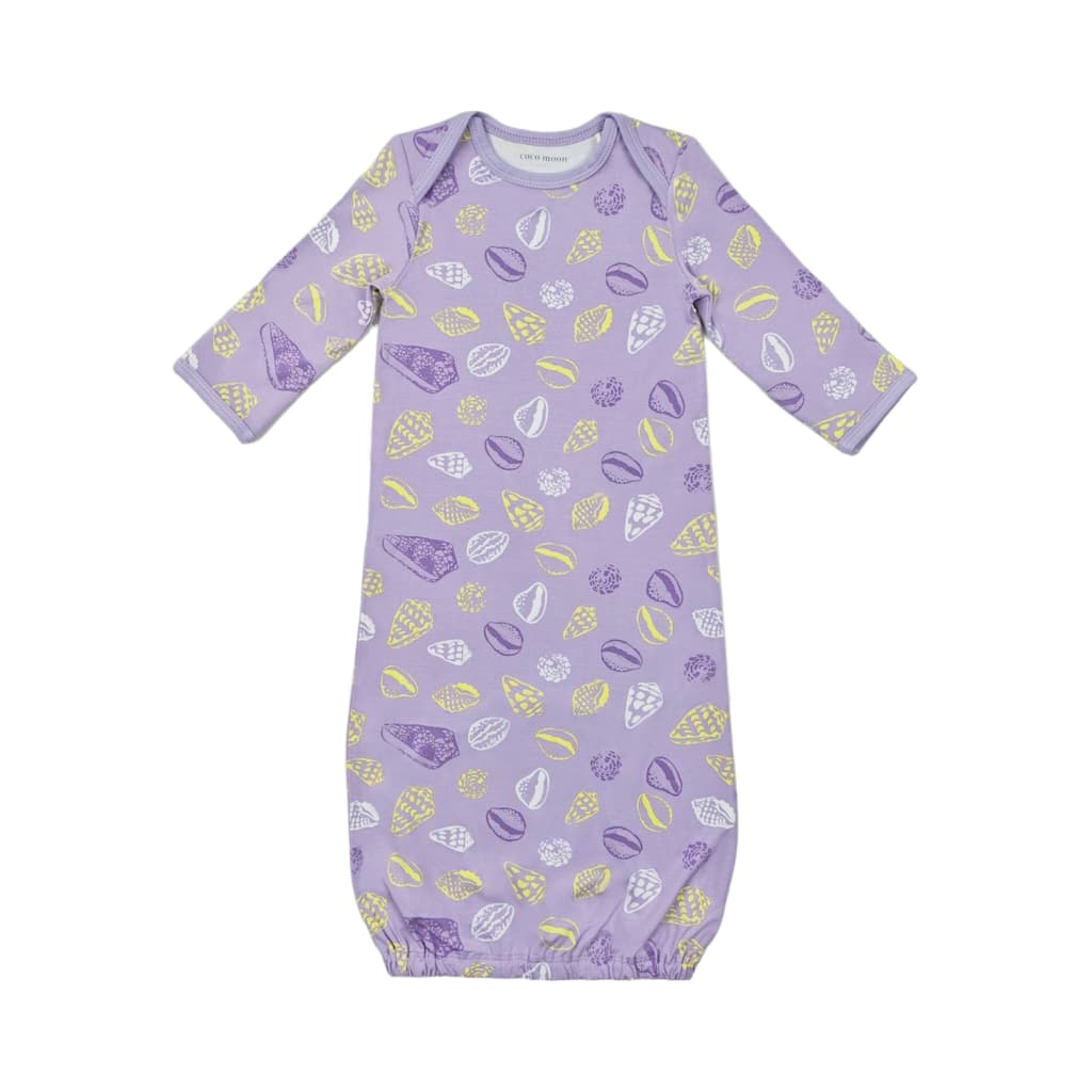 Shell Pop Bamboo Layette Gown