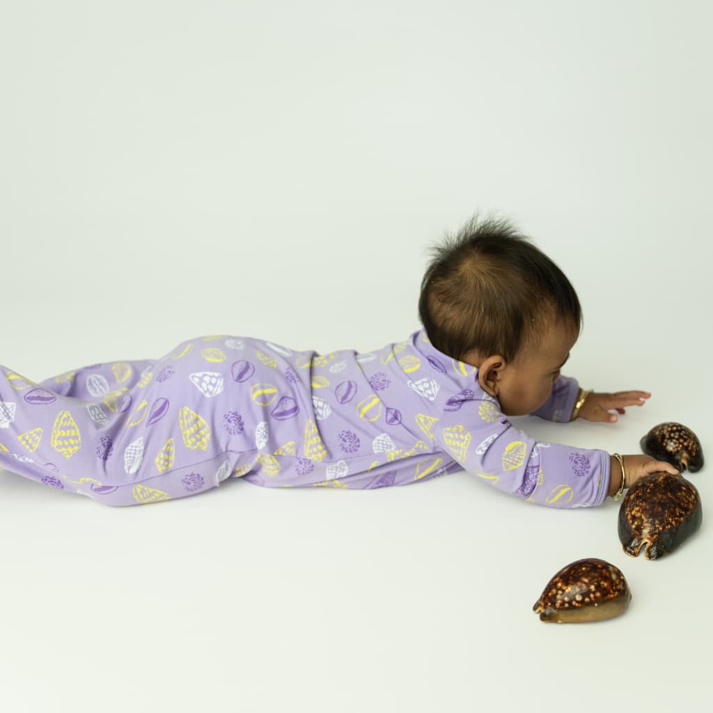 Shell Pop Bamboo Layette Gown