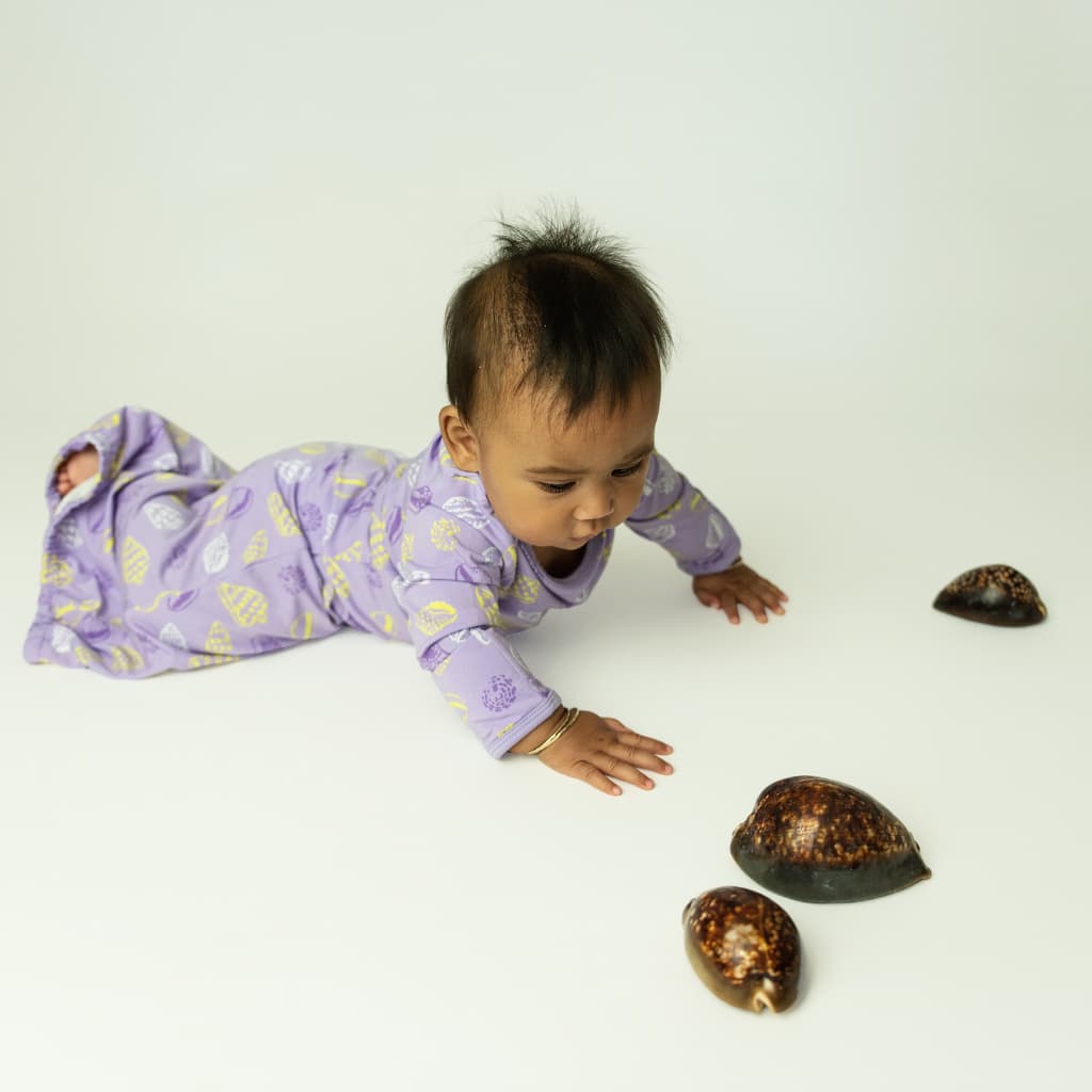 Shell Pop Bamboo Layette Gown