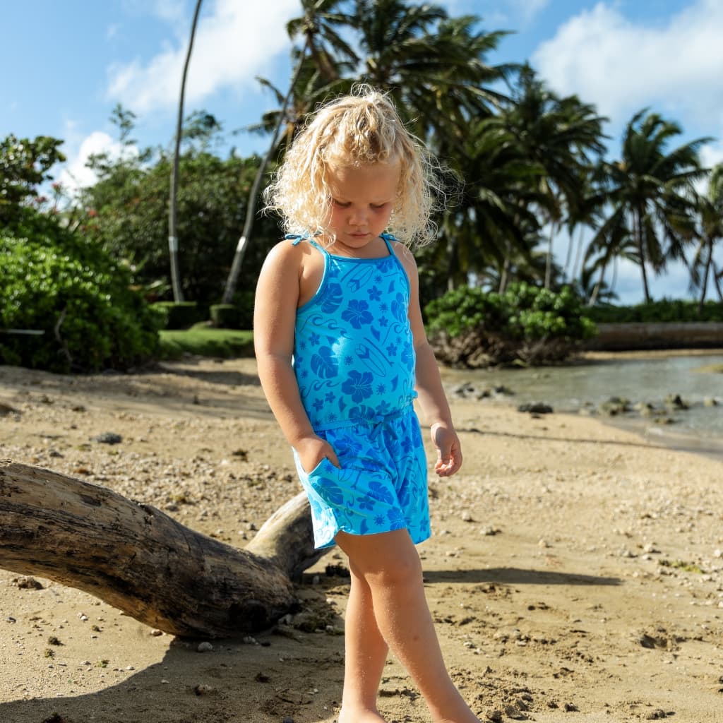 Summertime Swell Girls Shortie Bamboo Romper