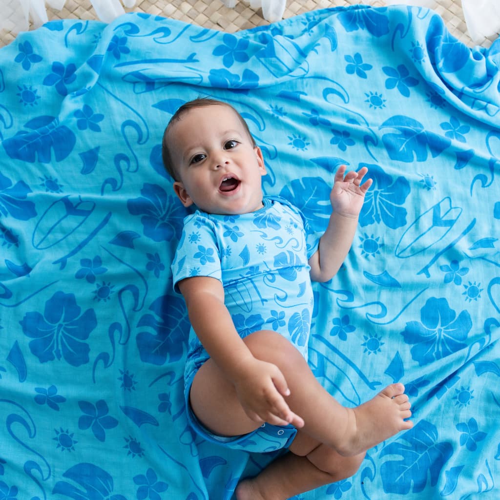 Summertime Swell Muslin Swaddle Blanket