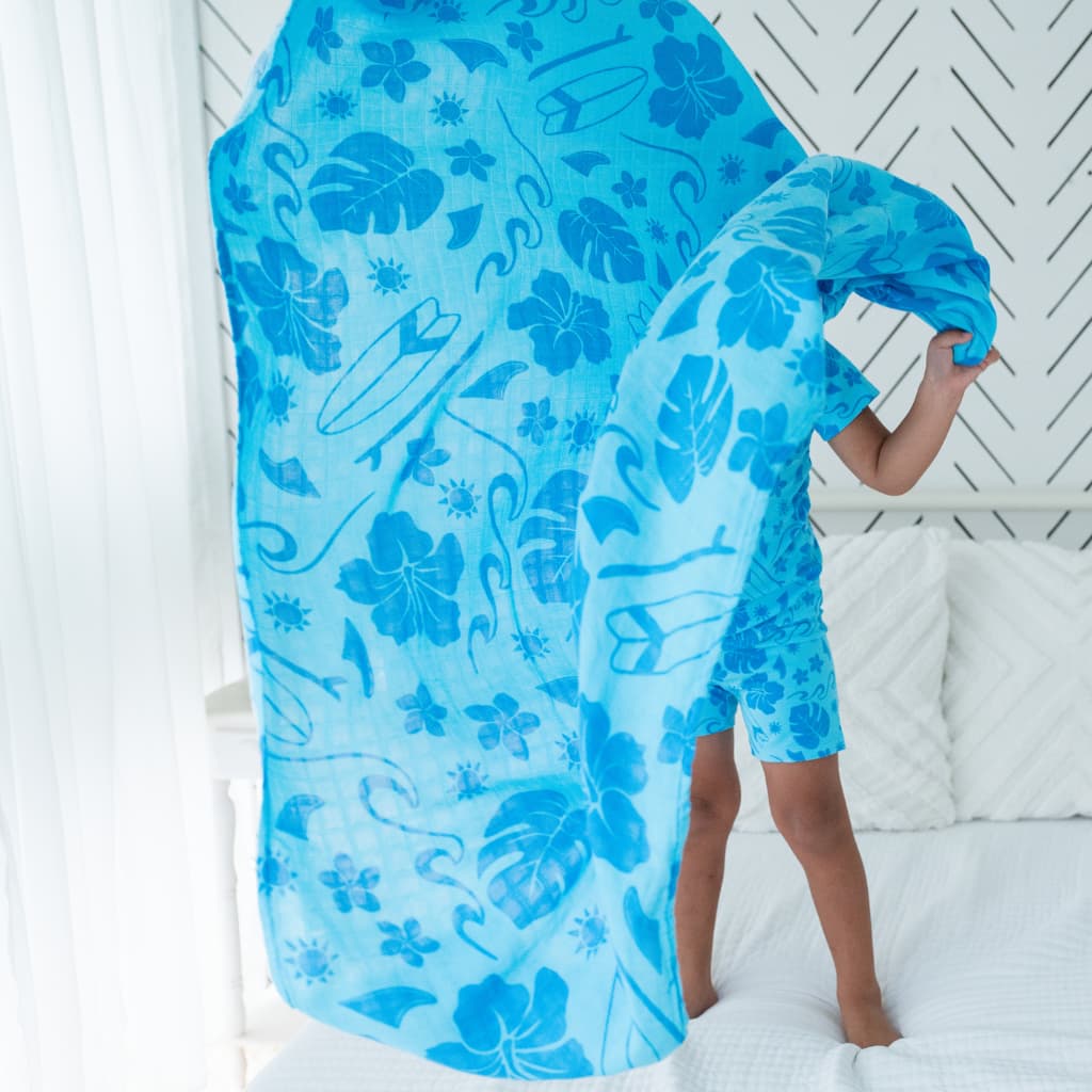 Summertime Swell Muslin Swaddle Blanket