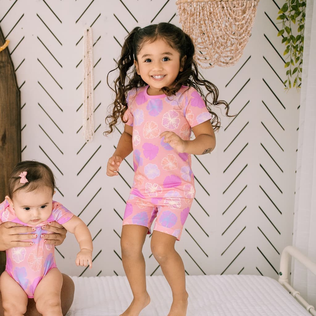 Seaflower Short Bamboo Pajamas