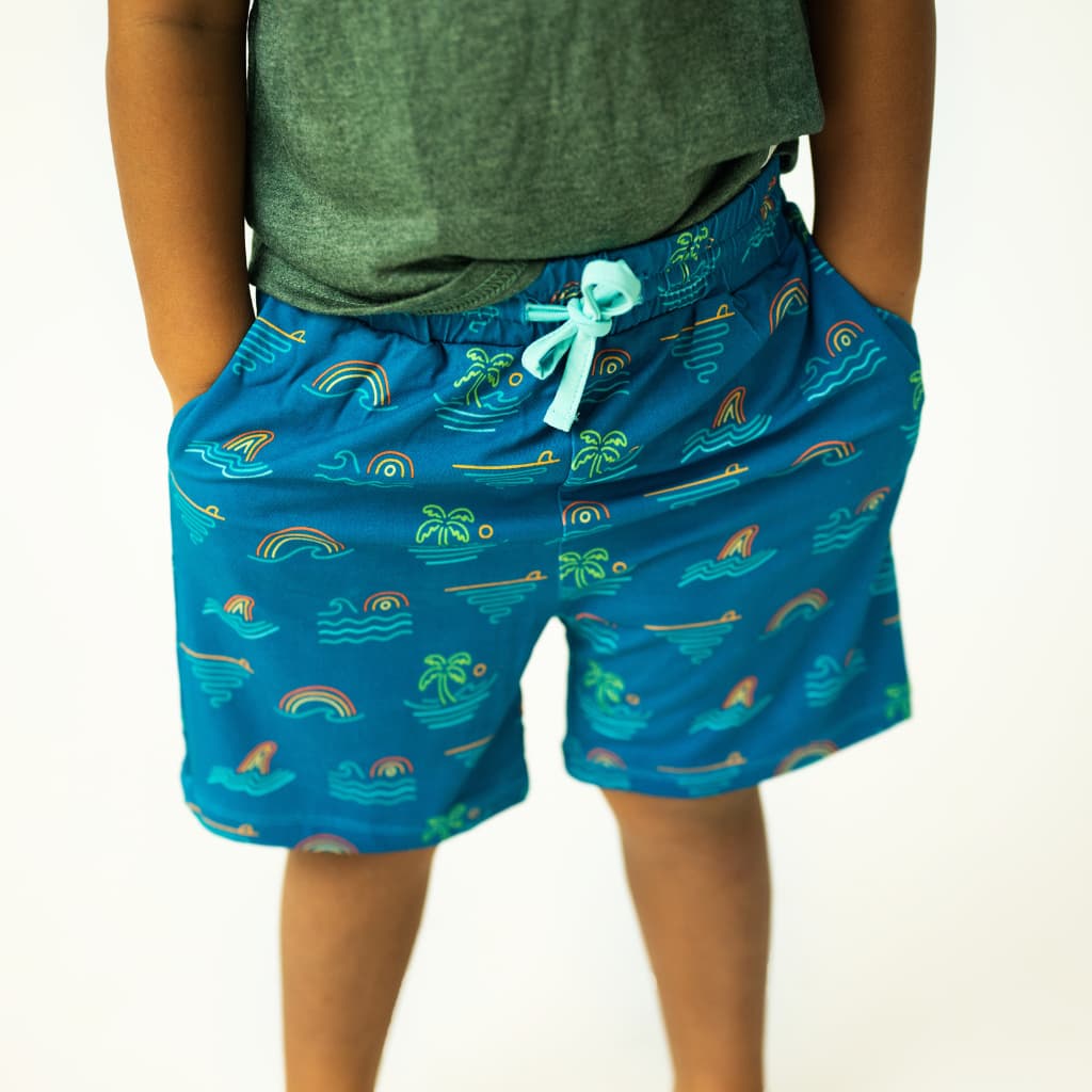 Tropical Daydream Bamboo Drawstring Shorts