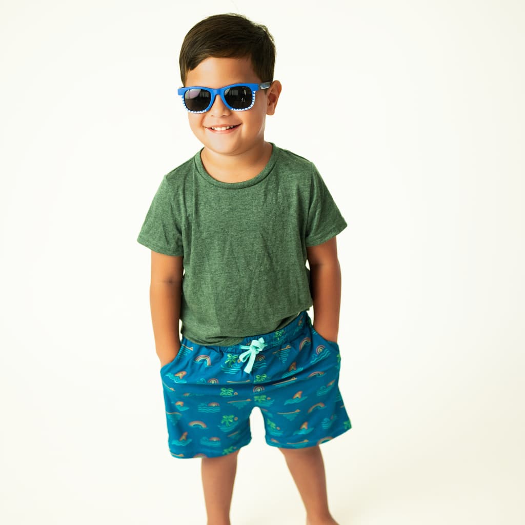 Tropical Daydream Bamboo Drawstring Shorts