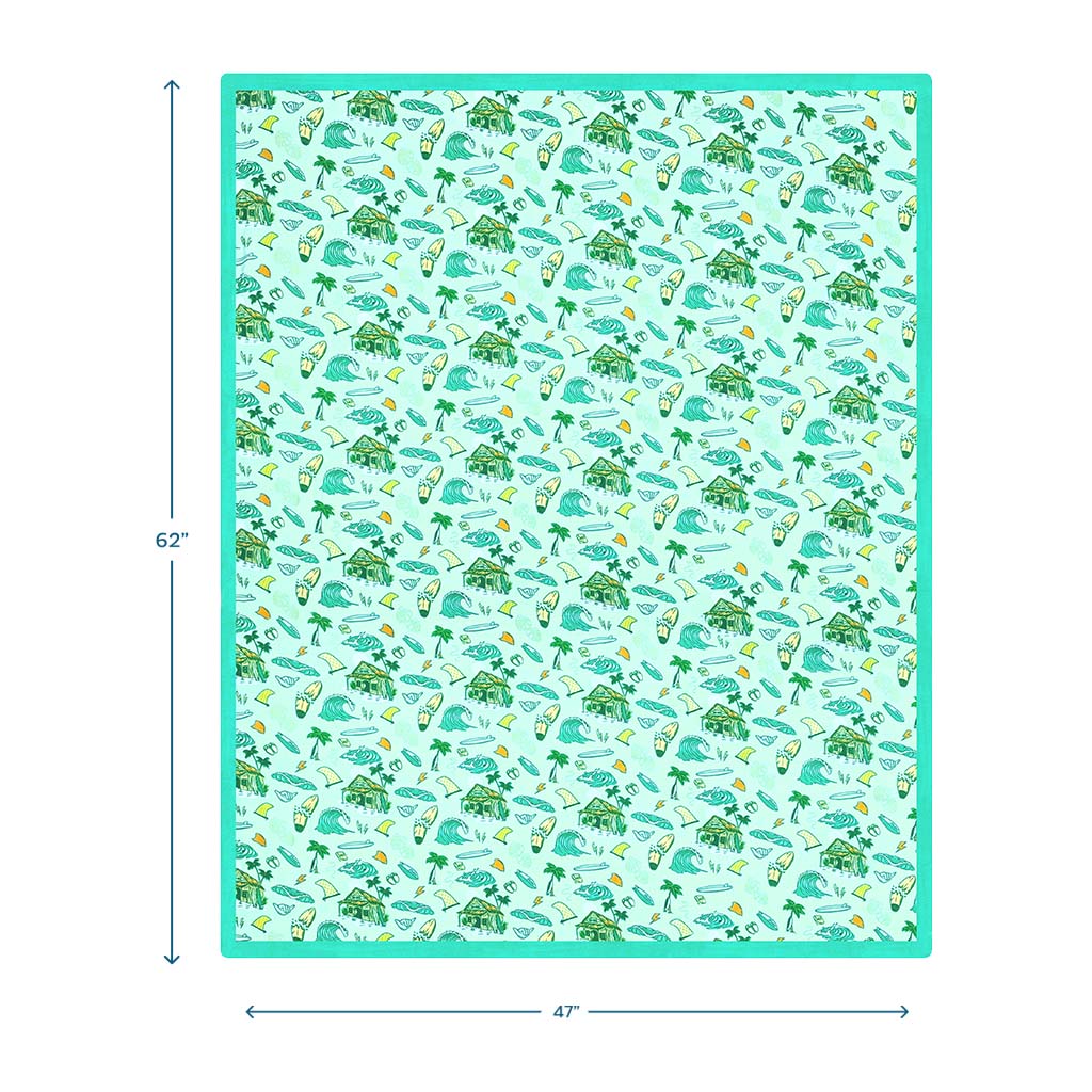 Golden Swell Throw Blanket