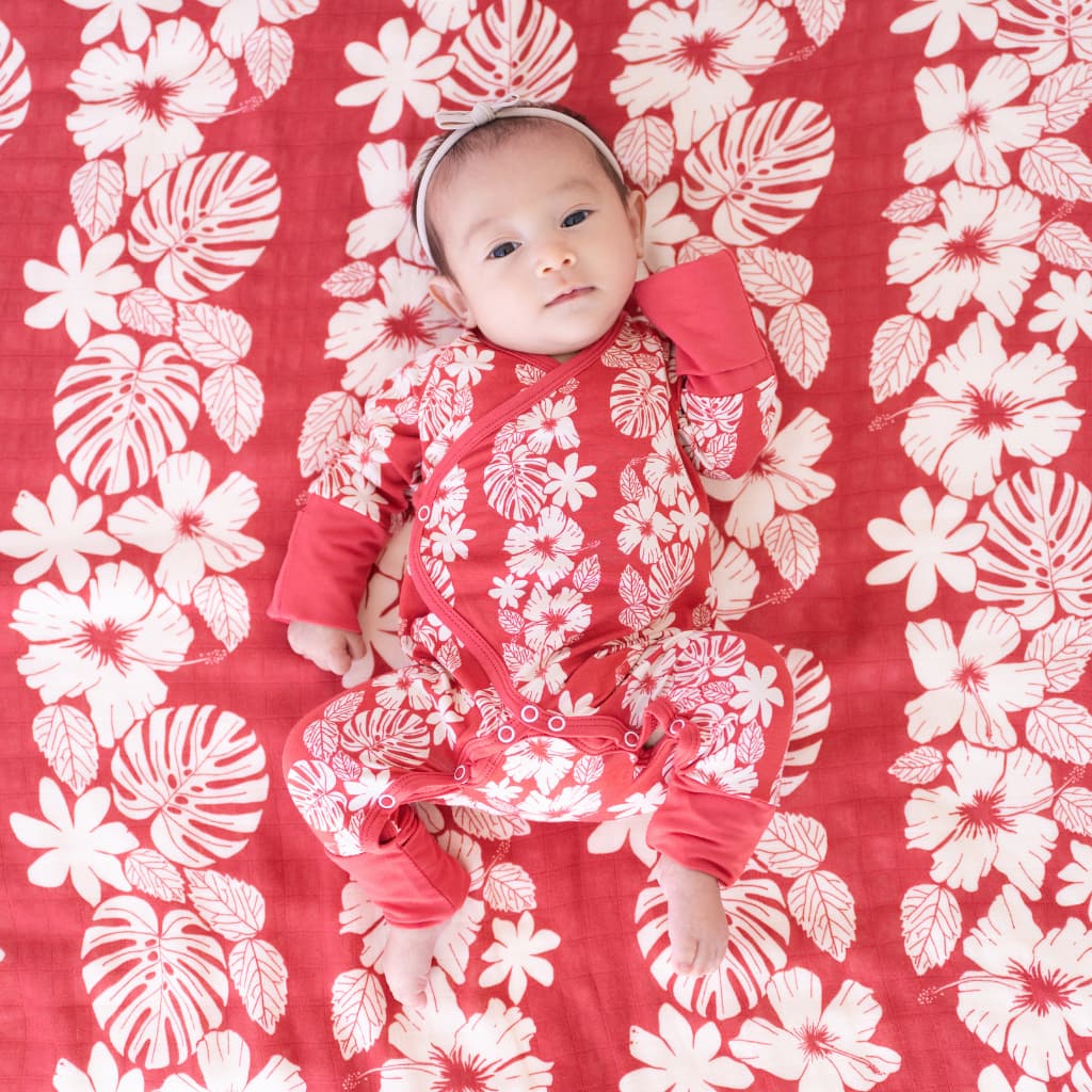 Vintage Aloha Bamboo Newborn Coverall