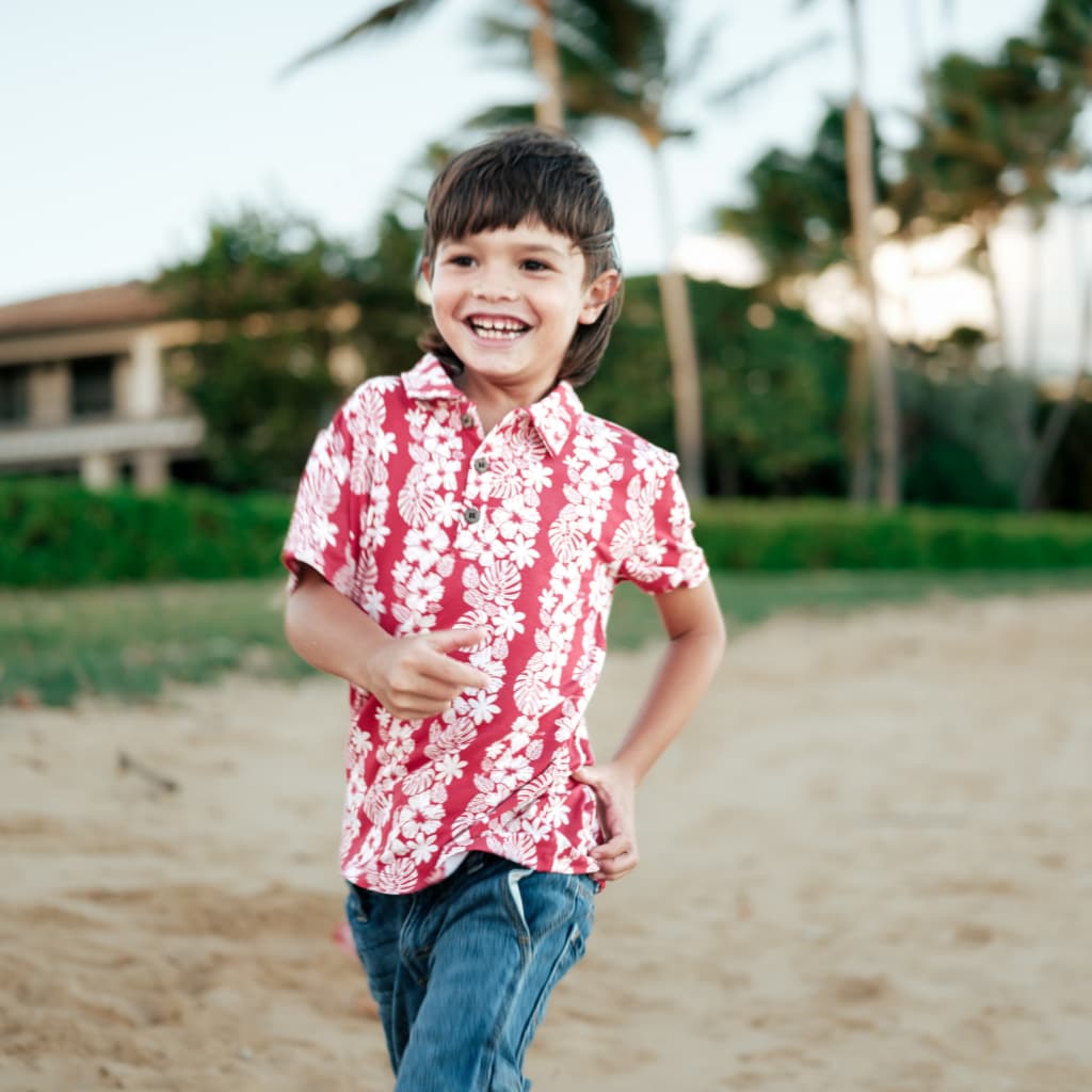 Vintage Aloha Bamboo Polo Shirt