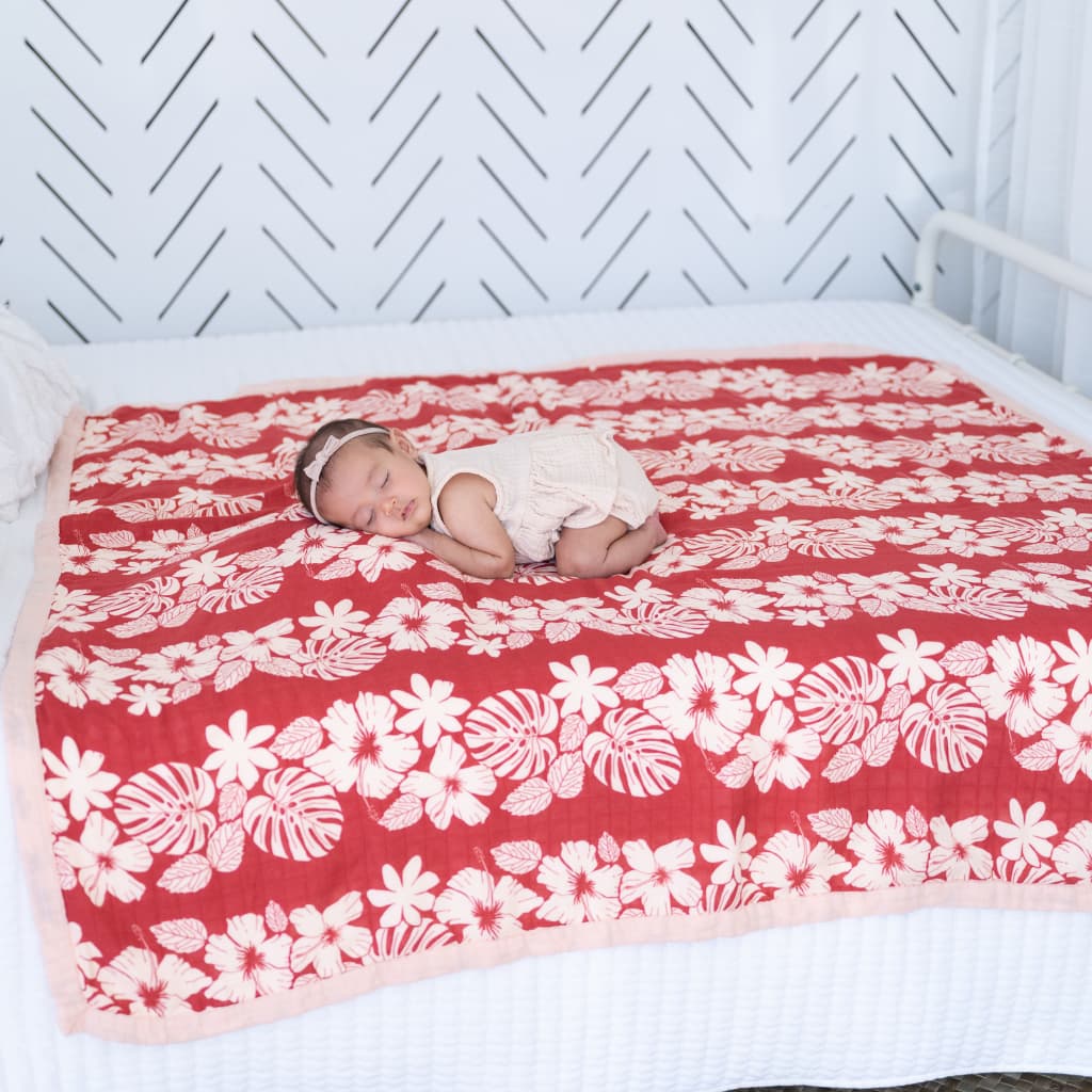 Vintage Aloha Baby Quilt