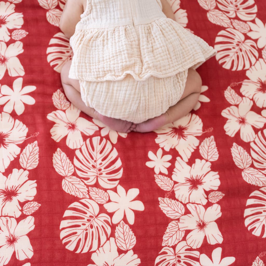 Vintage Aloha Throw Blanket