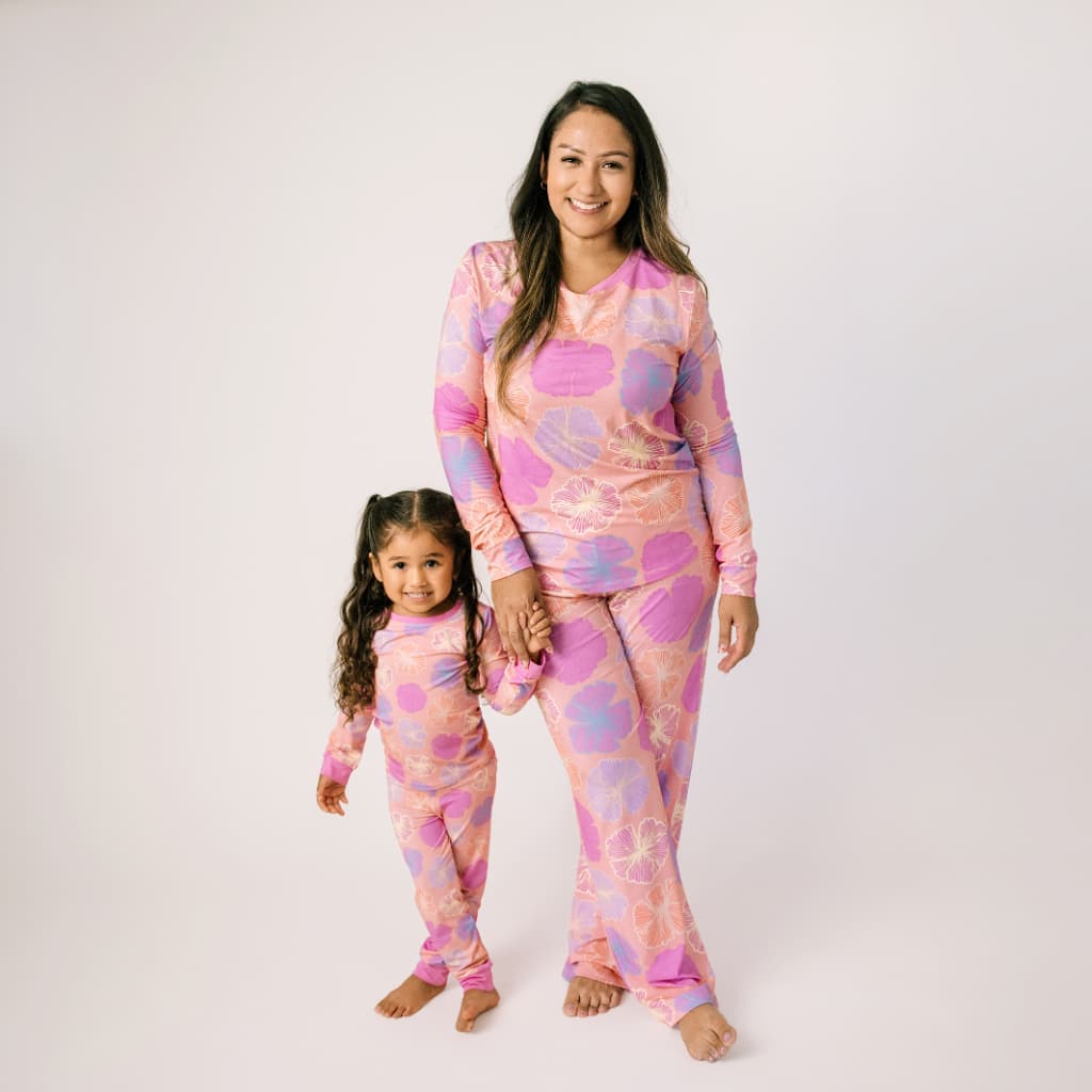 Seaflower Women's Long Bamboo Pajamas