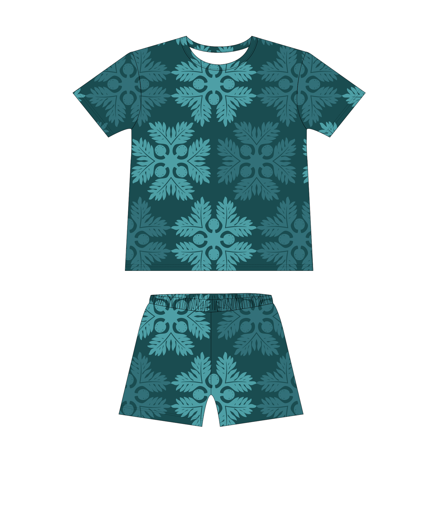 ʻUlu Grove Women's Short Bamboo Pajamas