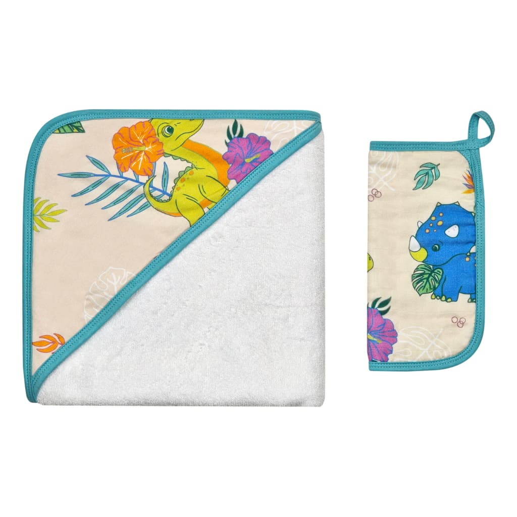 Aloha Before Time Hooded Towel Set
