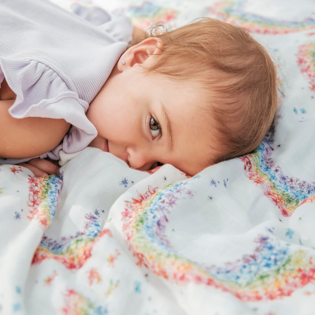 Flower Shower Throw Blanket