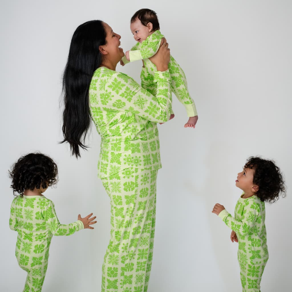 Napuanani in Pakalana Women's Long Bamboo Pajamas