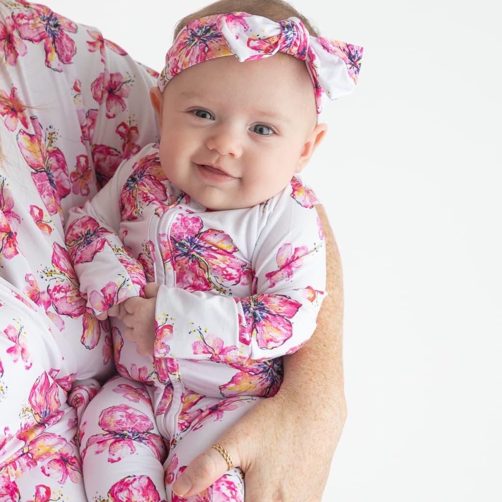 Hibiscus Kiss Bamboo Coverall