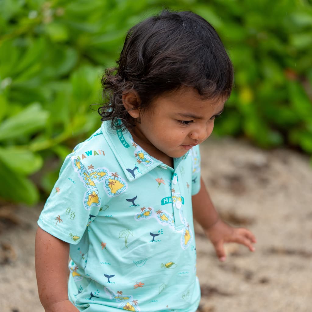 Kuʻu Home O Hawaiʻi Bamboo Polo Shirt