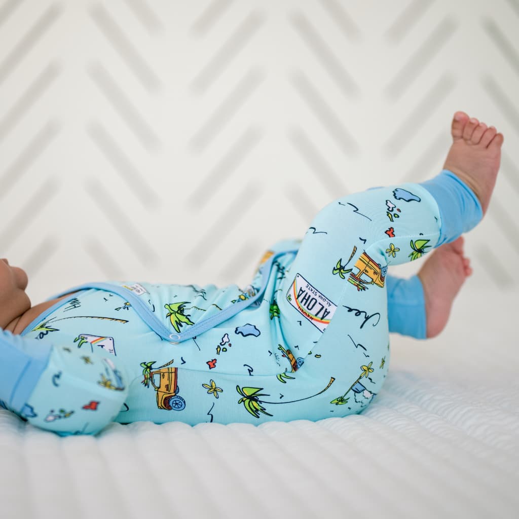We Go Holoholo Bamboo Newborn Coverall